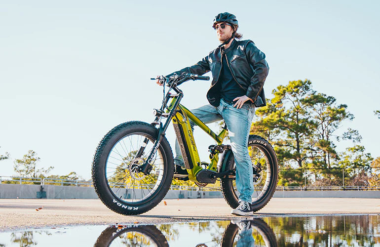 cyrusher e-mountainbike 20 zoll elektrofahrrad 750w 48v 14ah vollfederung ebike DEMO Cyrusher Ranger All-Terrain Electric Bike Green 750W 52v 20Ah – E-Bike Warehouse Houston