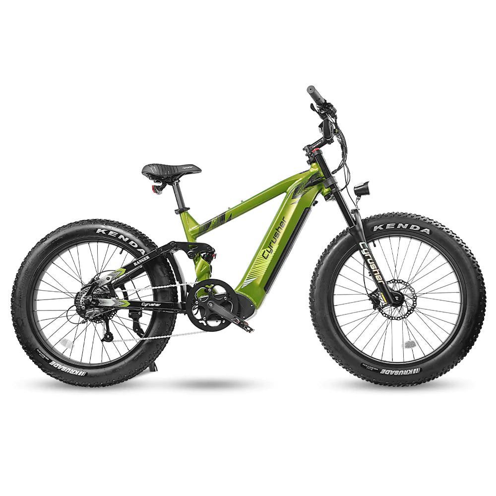 DEMO Cyrusher Ranger All Terrain Electric Bike Green 750W 52v 20Ah E Bike Warehouse Houston